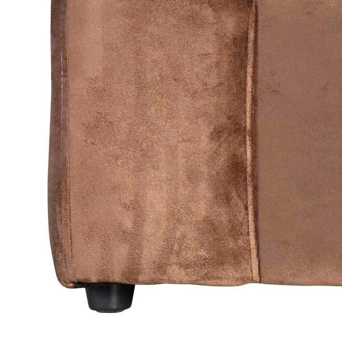 Juego de Living Kea Nize Felpa Sof&aacute; 3 Cuerpos + Dos Sillones 1 Cuerpo Caf&eacute;