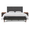 Cama Europea CIC King Ortopedic Advance + Respaldo Eufrates + 2 Veladores + Almohadas + Plum&oacute;n