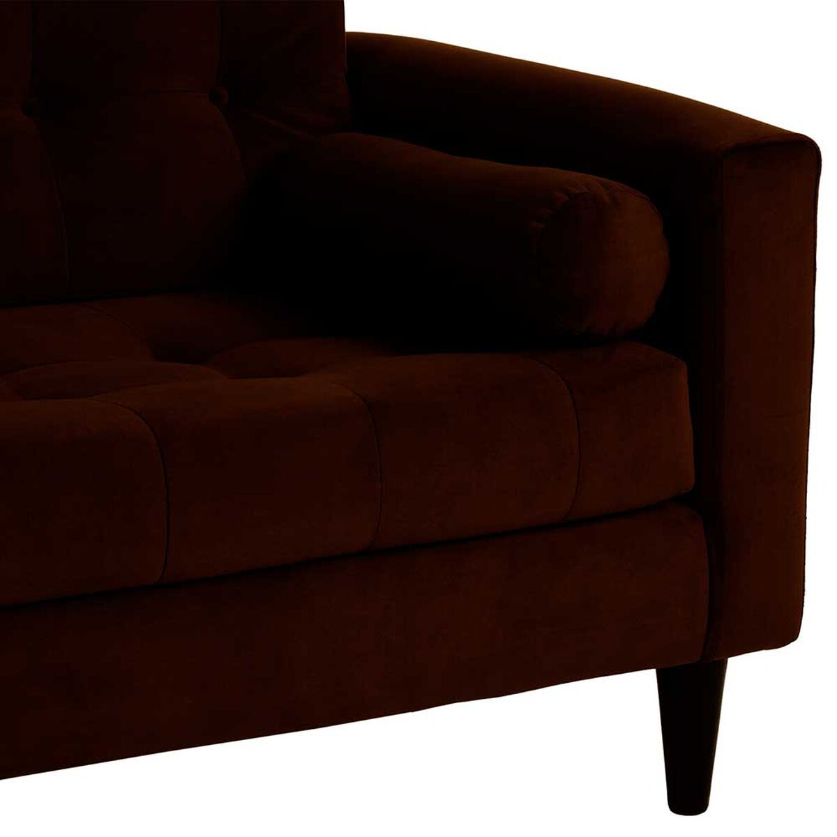 Sof&aacute; Bodevir Retro Felpa 00 3 Cuerpos Chocolate&nbsp;