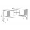 Rack TV Exit Florencia Hasta 70" Beige Matte
