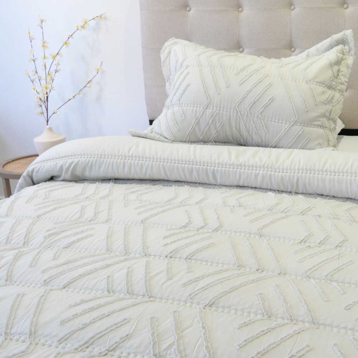 Plum&oacute;n Doral 1.5 Plazas Touch Nebula Liso Beige