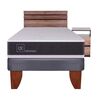 Cama Europea CIC 1,5 Plazas Ortopedic + Respaldo + Velador