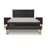 Cama Europea CIC 2 Plazas Hybrid Plus + Respaldo + 2 Veladores