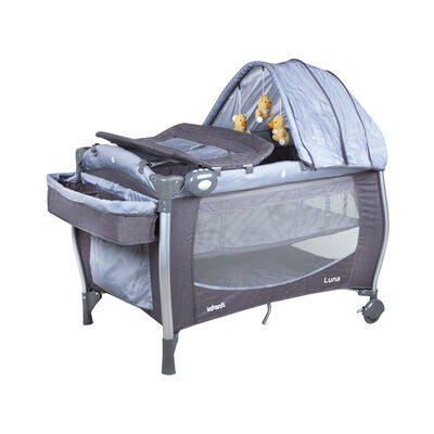 Cuna Playard Luna Grey Dots