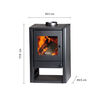 Estufa a Le&ntilde;a Bosca Gold 380 Charcoal