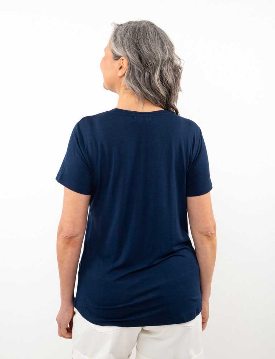 Polera Con Estampado Manga Corta Mujer Portman Club