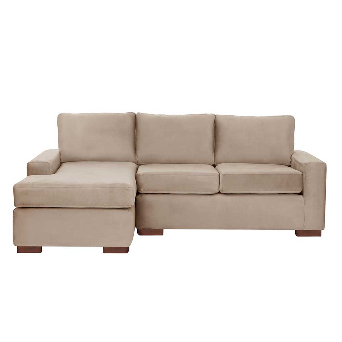 Sof&aacute; Seccional Izquierdo Latam Home Livorno 3 Cuerpos Beige