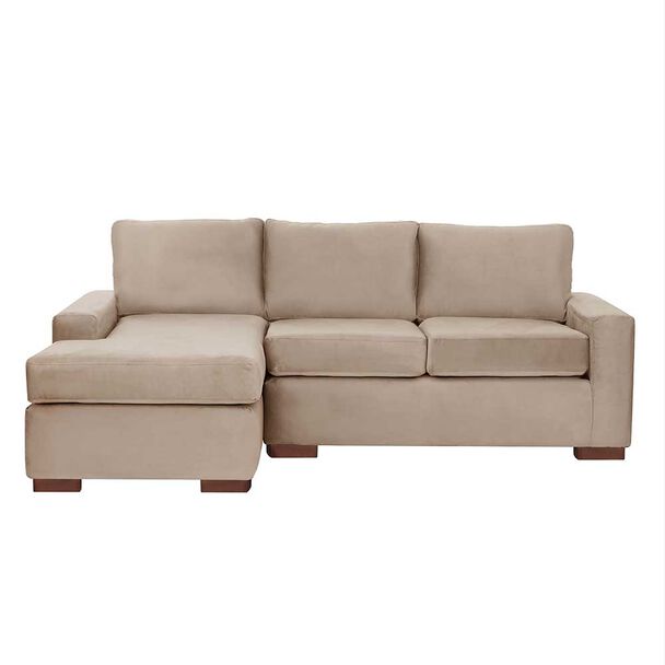 Sofá Seccional Izquierdo Latam Home Livorno 3 Cuerpos Beige