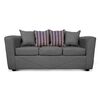 Juego de Living Elegant Detail Santa Fe Sofá 3 Cuerpos + Sofá 2 Cuerpos Gris