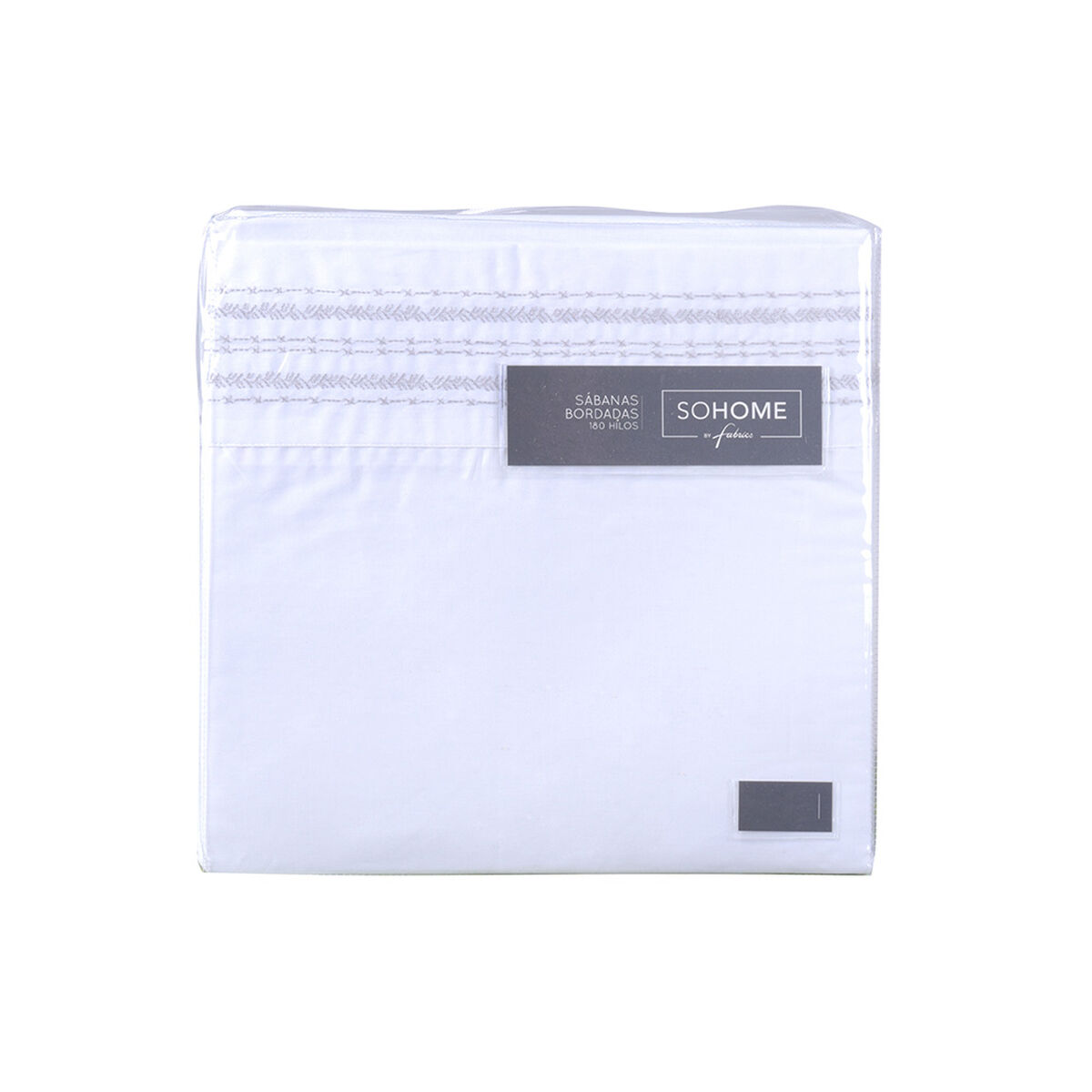 Sábana Sohome by Fabrics Bordado 180 Hilos 1,5 Plazas Mali Beige