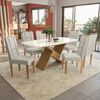 Juego de Comedor Yardas Florencia 6 Sillas Off White