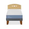 Cama Europea CIC 1 Plaza Excellence + Respaldo Gales Mostaza
