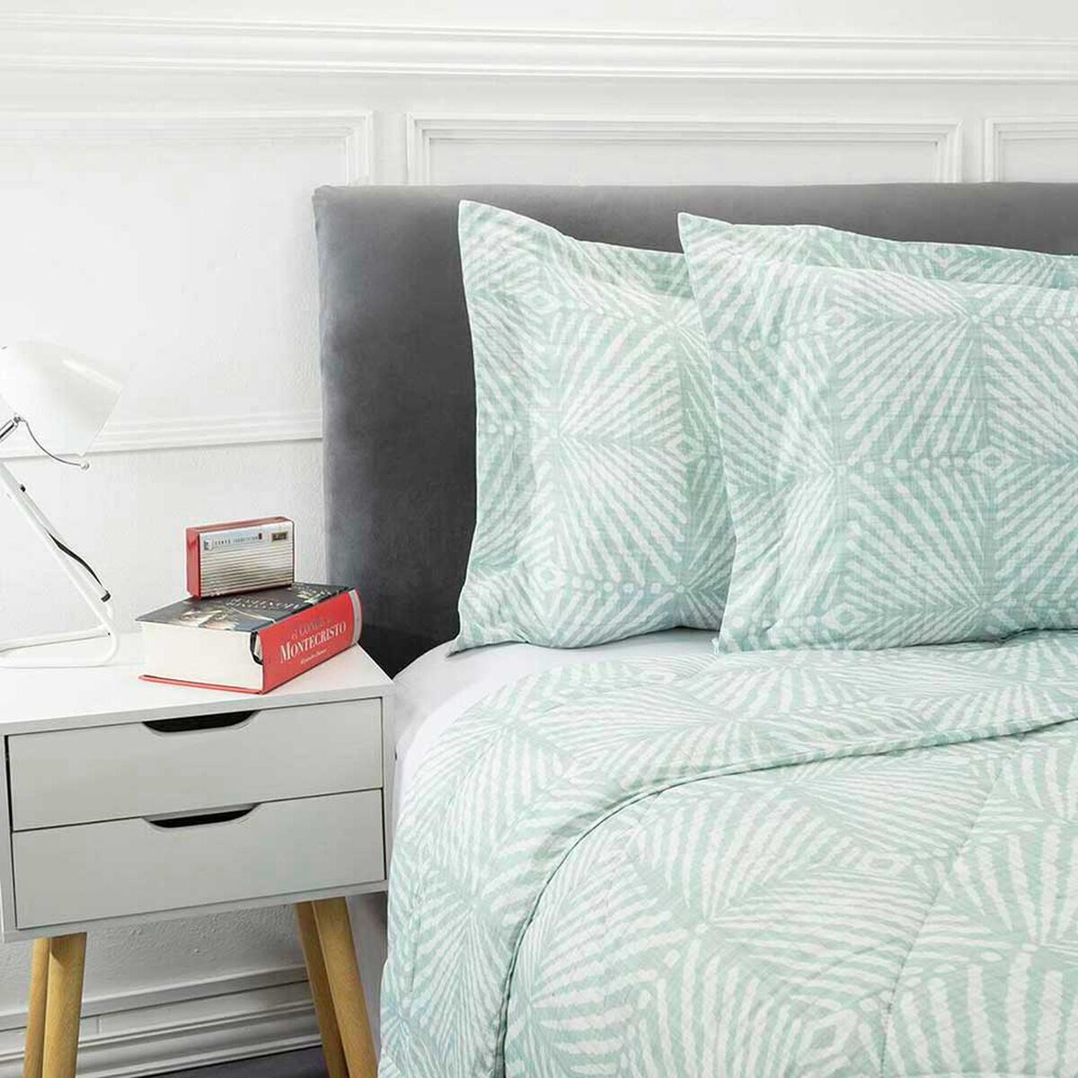 Plum&oacute;n Estampado Casanova 1,5 Plazas Garden