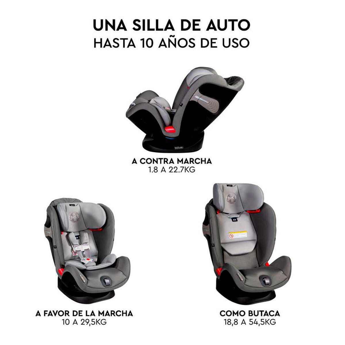 Silla de Auto Convertible Eternis S Gris Cybex