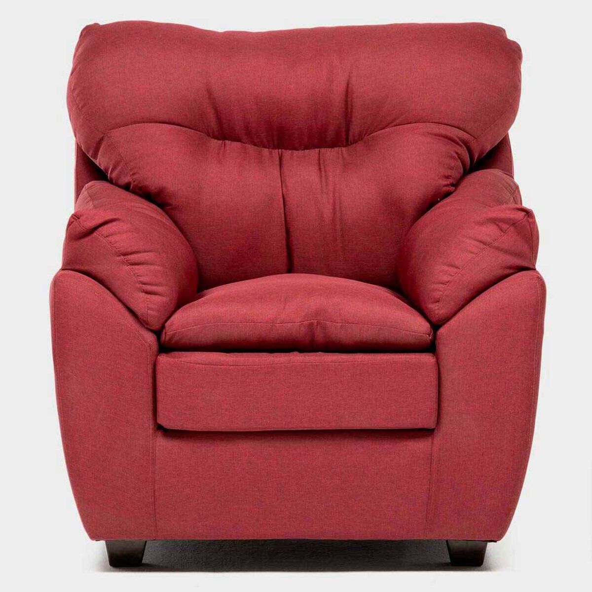 Juego de Living Almore Bel&eacute;n Sof&aacute; 3 Cuerpos + Dos Sillones 1 Cuerpo Rojo