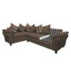 Sofá Seccional Izquierdo Living Factory Capri 5 Cuerpos Chocolate