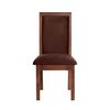 Juego de Comedor Latam Home Pamplona Segovia 6 Sillas Cuero Negro