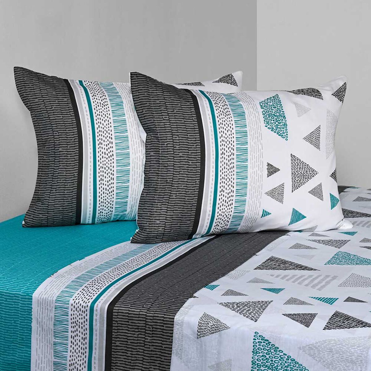 Juego de S&aacute;banas Estampado American Family 144 Hilos King Trigono