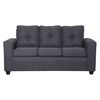 Juego de Living Black Factory Ranger Sofá 3 Cuerpos + Dos Sillones 1 Cuerpo Marengo