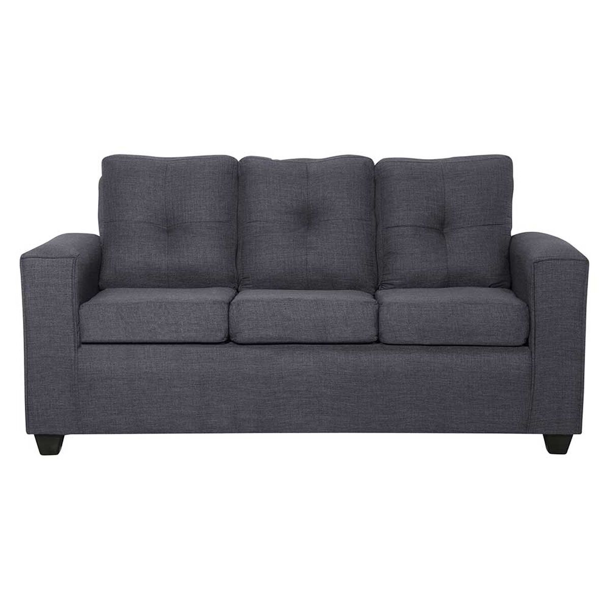 Juego de Living Black Factory Ranger Sofá 3 Cuerpos + Dos Sillones 1 Cuerpo Marengo