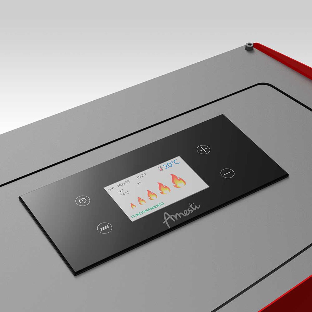 Estufa a Pellet Amesti Slim 9000 Roja