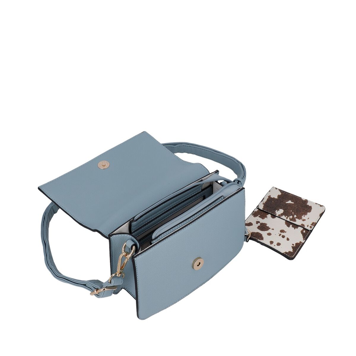 Cartera Bandolera Secret Serbia SC7 Peque&ntilde;a Celeste