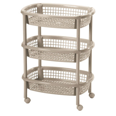 Imagen 1 del producto Canasta Movil Ovalada Rimax Taupe