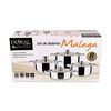Bater&iacute;a Doral Malaga Acero Inoxidable 8 Piezas