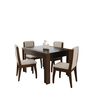 Juego de Comedor Decocasa Lorenzi 4 Sillas Café
