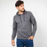 Polerón Hoodie Hombre Zibel Grafito, Indigo, Negro, Verde