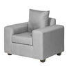 Juego de Living Innovamuebles Kahlo Sofá 3 Cuerpos + Dos Sillones 1 Cuerpo Gris Claro
