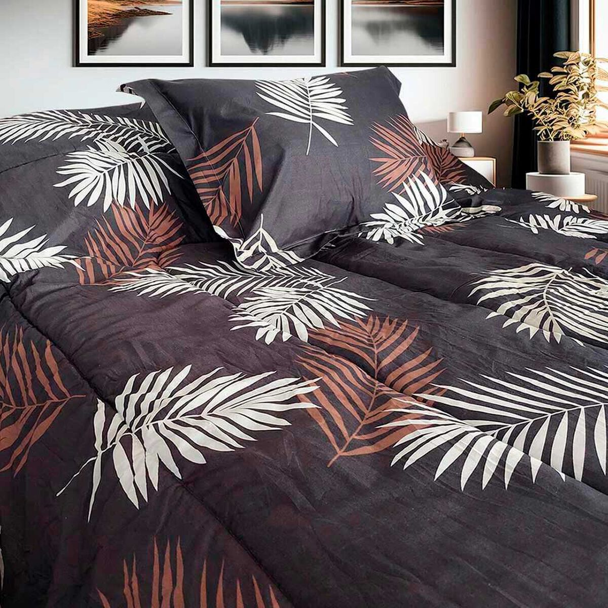 Plum&oacute;n Sherpa Estampado Illusions 1,5 Plazas Nadine