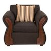 Juego de Living Deco Outlet Tarento Sofá 3 Cuerpos + Dos Sillones 1 Cuerpo Gris Oscuro