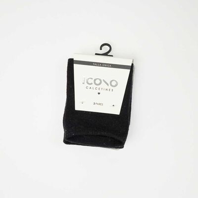 Pack 3 Calcetines Corto Mujer Icono