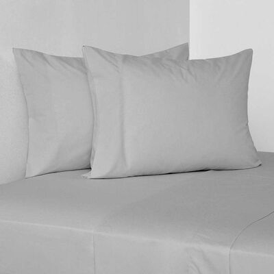 Imagen 1 del producto Juego de Sábanas American Family 2 Plazas 144 Hilos Liso Gris