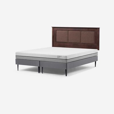 Imagen 2 del producto Cama Europea Rosen Base Dividida 2 Plazas Pratta + Respaldo Rachel