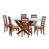 Juego de Comedor Latam Home Alicante 6 Sillas Beige