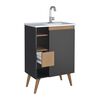 Vanitorio + Lavamanos Vekkahome Lotus 60 Negro
