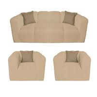 Juego de Living A&M Home Leonol 3,1,1 Cuerpos Beige