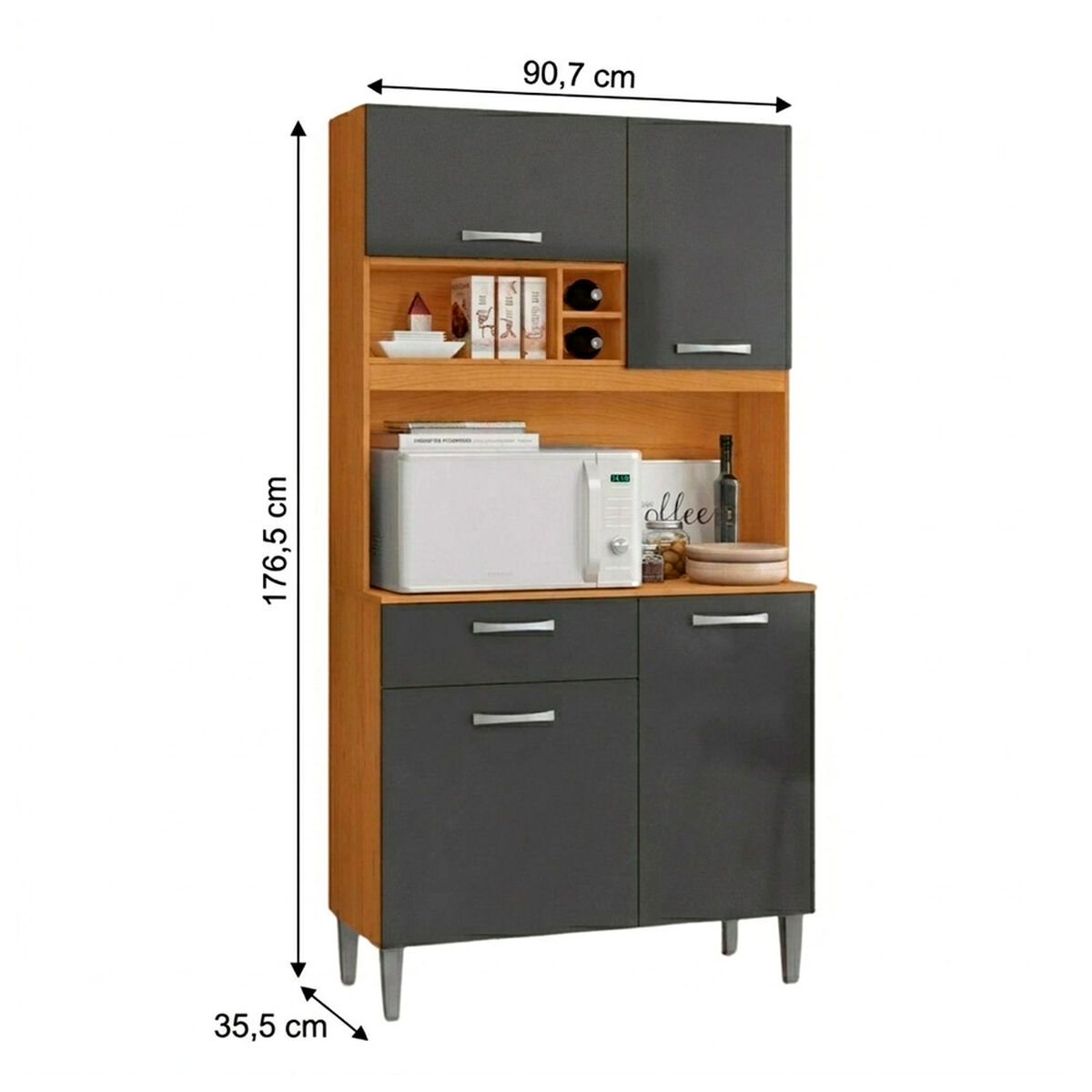 Buffet Onessta Floripa Cinamomo Grafito