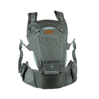 Imagen 1 del producto Porta Bebé con Arnés y Asiento Cuidados Cadera Hip Seat Gris Bebesit