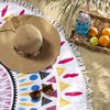 Toalla de Playa Redonda con Flecos Casanova Kabi 150 cm