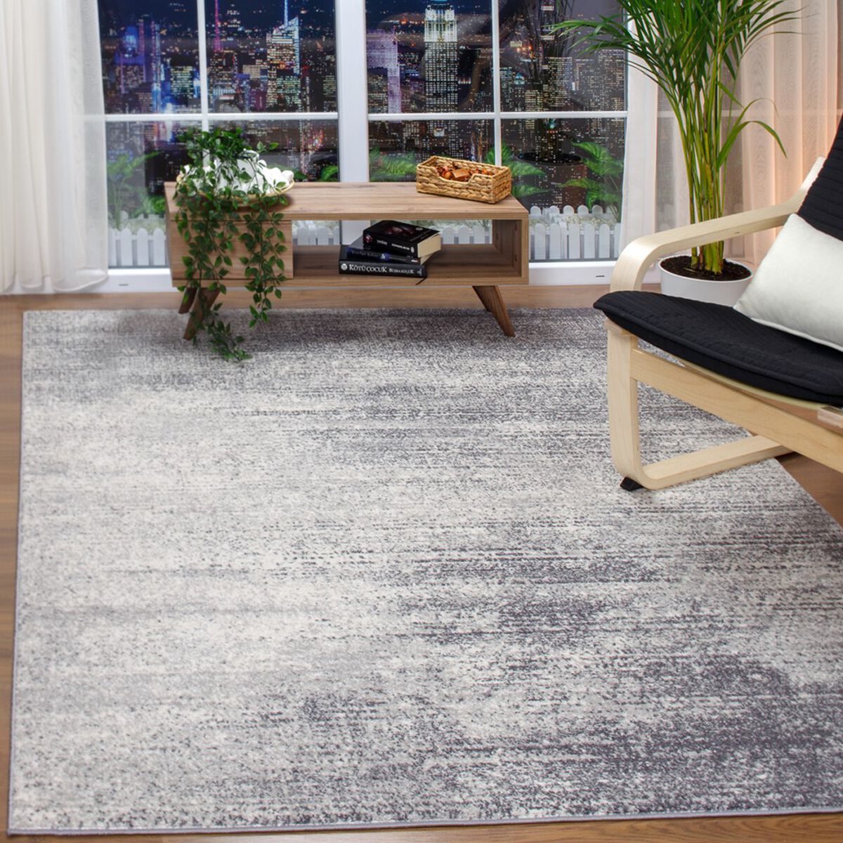 Alfombra Modalfo Florida 200 x 290 cm Gris