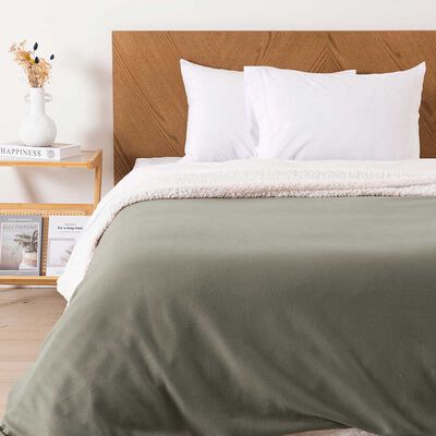 Imagen 1 del producto Frazada Mashini Polar-Sherpa Lisa King Verde