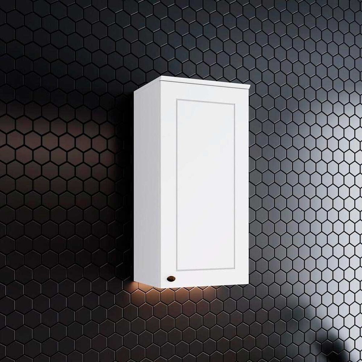 Mueble de Cocina Aereo  Home Mobili Americana 1 Puerta Blanco