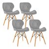 Pack de 4 Sillas Novahus  Gris
