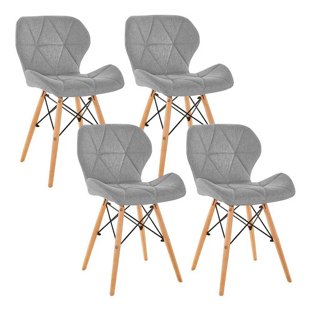 Pack de 4 Sillas Novahus Gris