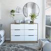 Cómoda TuHome Kaia 4 Cajones Miel/Blanco