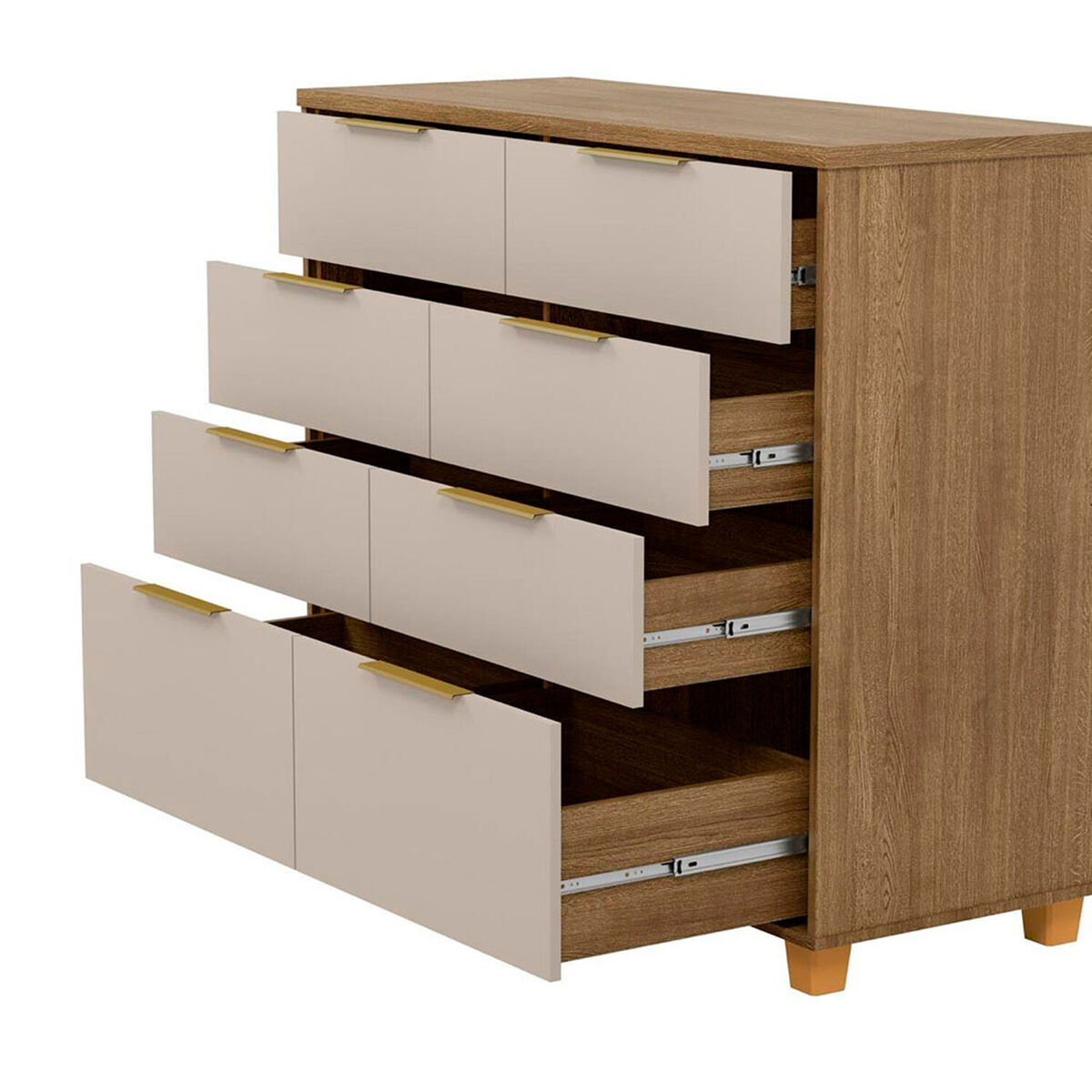 C&oacute;moda Vekkahome Dubai 8 Cajones Beige