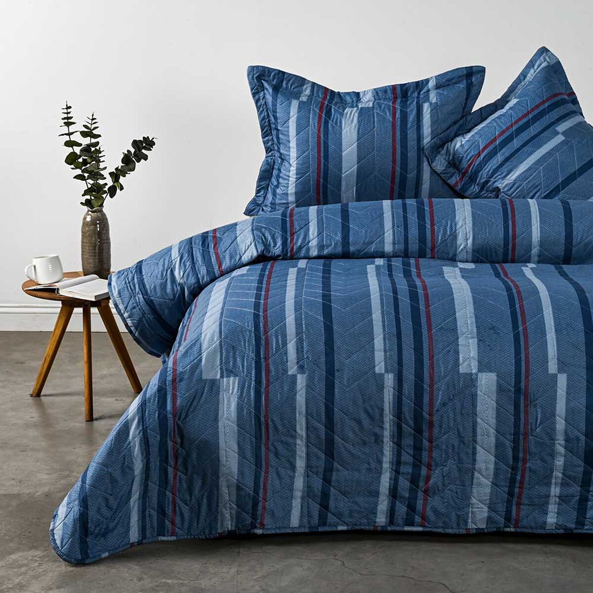 Quilt Estampado American Family King Marine